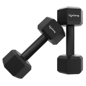 PVC Hex Dumbbells Pack of 2 (5kg*2)